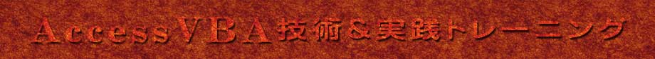 AccessVBA 技術＆実践 オンラインPCトレーニング